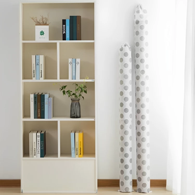 غطاء حماية السجاد قماش، 1 متر - رمادى و أبيض